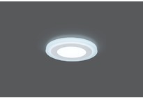 Светильник Gauss Backlight BL117 Кругл. 6+3W, LED 4000K, 540лм,145х31мм,Ø120, 1/40