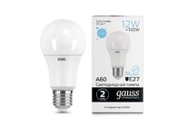 Лампа Gauss LED Elementary A60 12W E27 1170lm 6500K 1/10/50