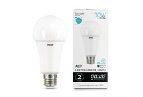 Лампа Gauss LED Elementary A67 30W E27 2360lm 4100K 1/10/50