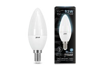 Лампа Gauss LED Свеча E14 9.5W 950lm 4100К 1/10/50