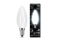 Лампа Gauss LED Filament Свеча OPAL E14 5W 450lm 4100К 1/10/50