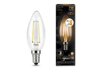 Лампа Gauss LED Filament Свеча E14 7W 550lm 2700К 1/10/50