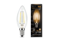 Лампа Gauss LED Filament Свеча E14 9W 680lm 2700К 1/10/50