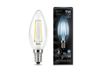 Лампа Gauss LED Filament Свеча E14 9W 710lm 4100К 1/10/50