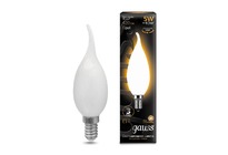 Лампа Gauss LED Filament Свеча на ветру OPAL E14 5W 420lm 2700К 1/10/50