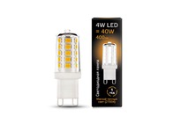 Лампа Gauss LED G9 AC185-265V 4W 400lm 2700K керамика 1/10/200