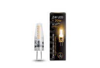 Лампа Gauss LED G4 AC220-240V 2W 190lm 2700K силикон 1/20/200