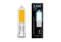 Лампа Gauss LED G9 AC220-240V 3.5W 260lm 4100K Glass 1/10/200