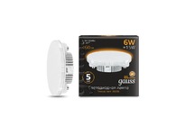 Лампа Gauss LED GX53 6W 460lm 3000K 1/10/50