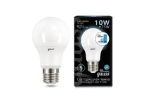 Лампа Gauss LED A60 10W E27 920lm 4100K step dimmable 1/10/50