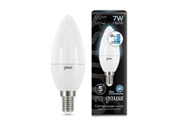 Лампа Gauss LED Свеча E14 7W 550lm 4100К step dimmable 1/10/100