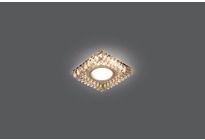 Светильник Gauss Backlight BL029 Квадрат. Кристал/Хром, Gu5.3, LED 2700K 1/40