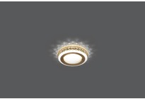 Светильник Gauss Backlight BL084 Кругл. Золото/Белый, Gu5.3, 3W, LED 3000K 1/30