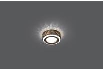 Светильник Gauss Backlight BL093 Кругл. Бронза/Белый, Gu5.3, 3W, LED 3000K 1/30
