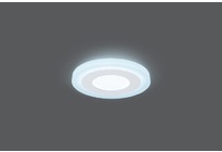 Светильник Gauss Backlight BL115 Кругл. 3+3W, LED 4000K, 350лм,105х31мм,Ø85, 1/40