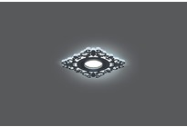 Светильник Gauss Backlight BL129 Квадрат/узор. Черный, Gu5.3, 3W, LED 4000K 1/40
