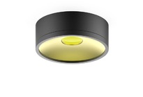 LED светильник накладной  HD027 17W (черный/золото) 3000K 140х50,1100лм, 1/30